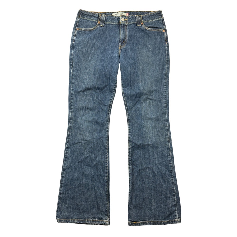 Levis 525 Bootcut Jeans Womens 12 M Medium Wash Blue Denim Stretch Mid Rise